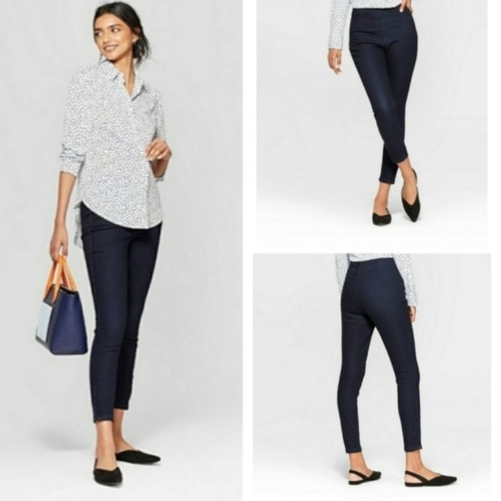 A new Day High Waist Skinny Zip Jeans